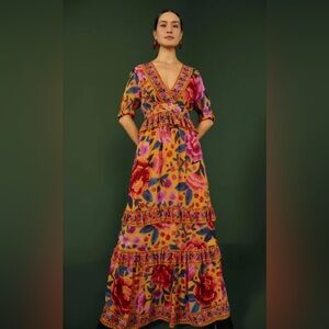 FARM Rio Multicolor Floral Maxi Dress